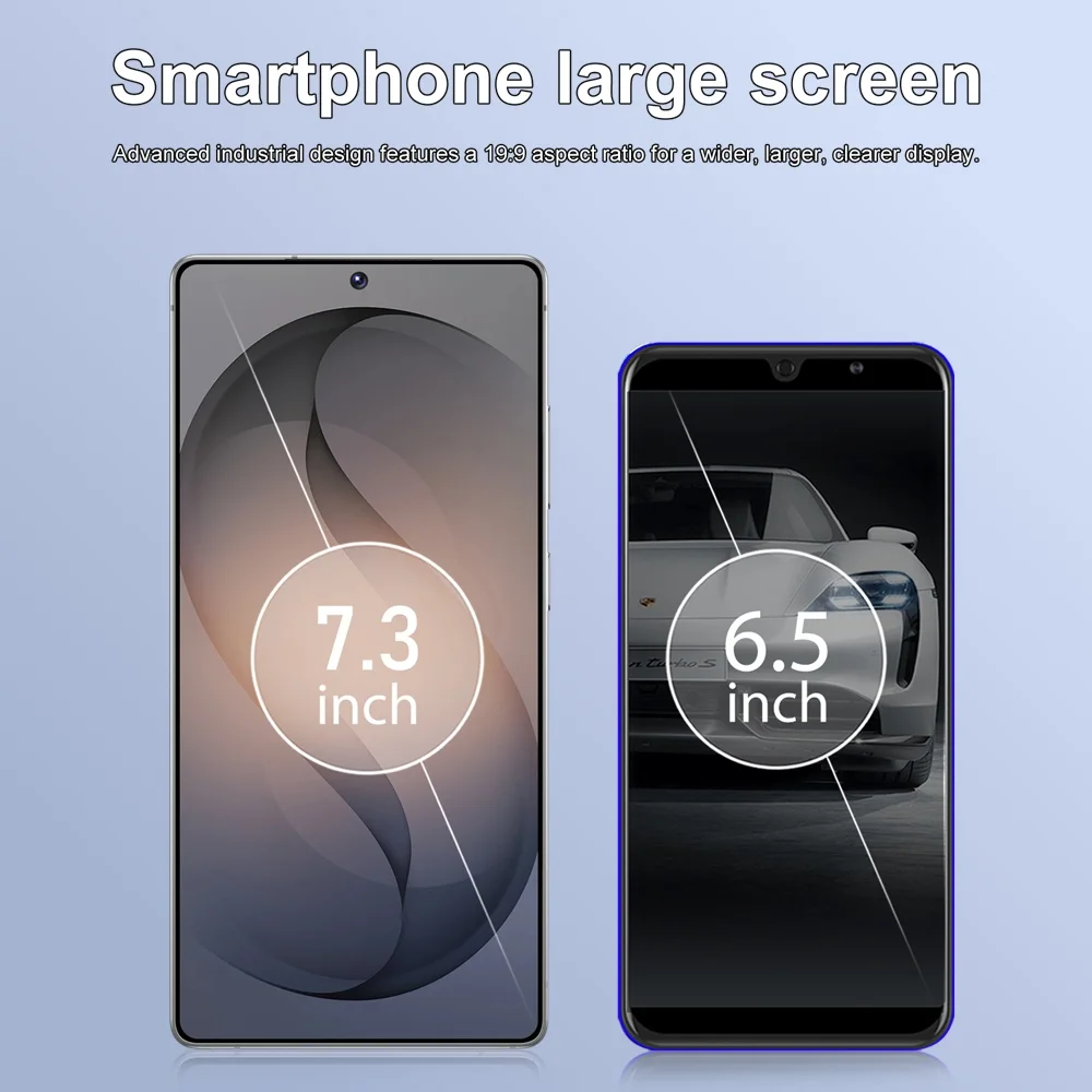 K-Touch NEW Mobile Phones For S26 Ultra Android 15 Smartphone 7.3 Inch 5G Dual Card Dual Standby Cell phone 16+48MP Camera 7800mAh Battery Face Unlocked Global Version Cellphones