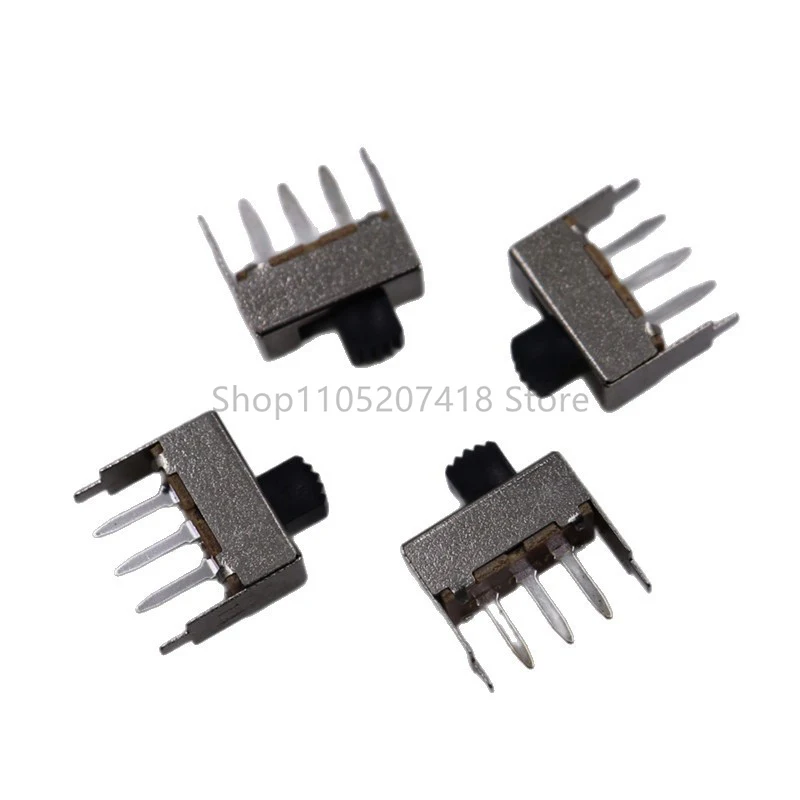 50PCS/Lot SS-12F18 3-pin 2-speed toy power switch Small flashlight audio amplifier switch handle length 5mm Toggle switch 1P2T