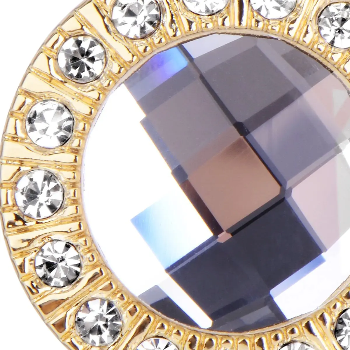 

4Pcs Crystal Knob Pull Handles Golden Metal Cabinet Drawer Door Knobs 31Mm Diameter 27Mm Screw for Kitchen Cupboard Dresser