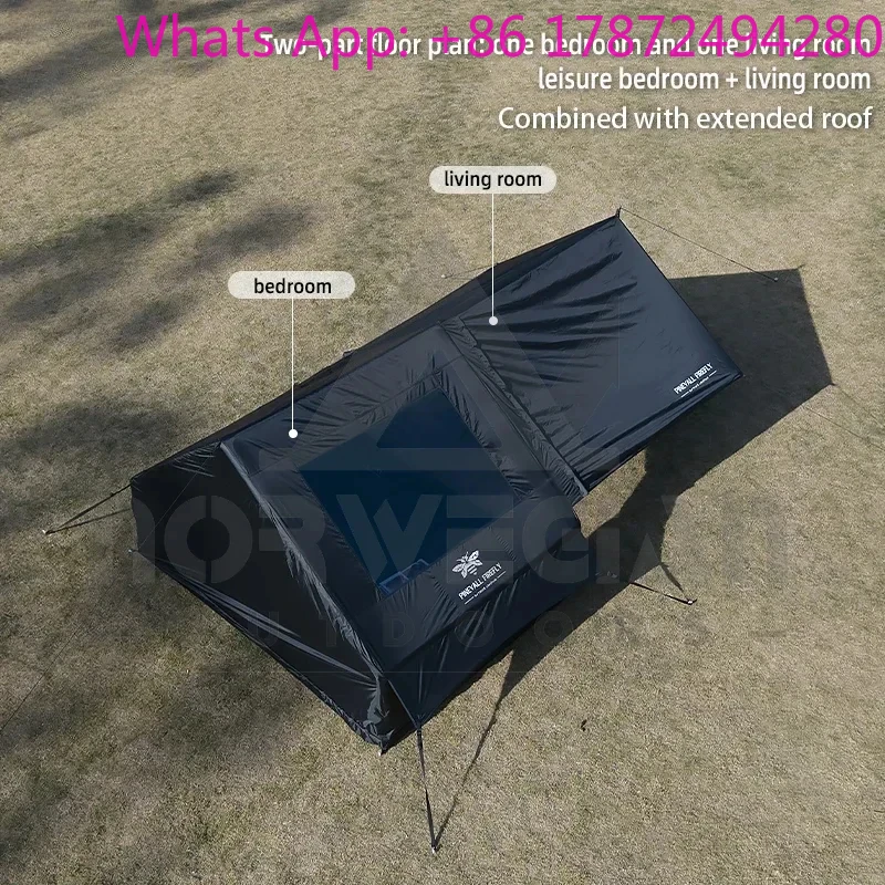 King-size inflatable family camping tent for 3 to 6 people with premium weatherproofing and spacious interior with large skyligh