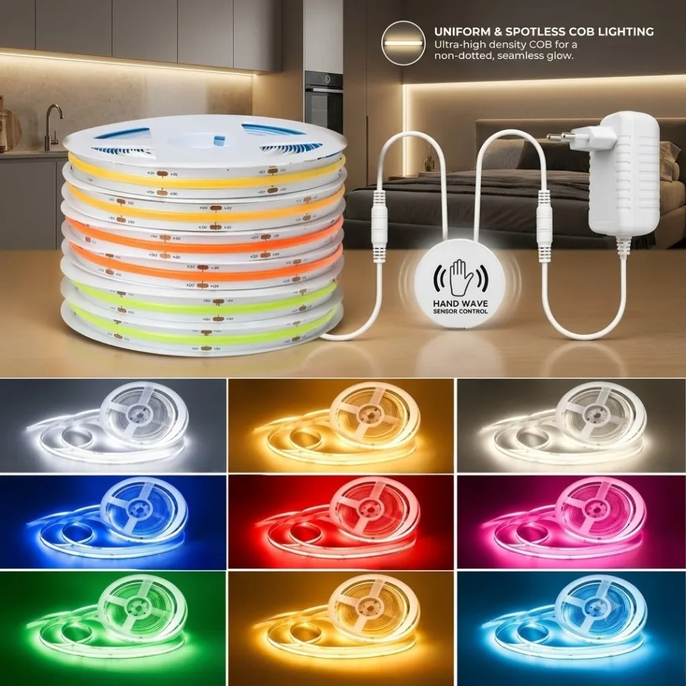 kit-de-fita-led-cob-dimmable-com-sensor-de-toque-dc12v-24v-1-10m-252-leds-m-8mm-com-plugue-eu-para-espelho-de-maquiagem-despensa-e-iluminacao-de-quarto