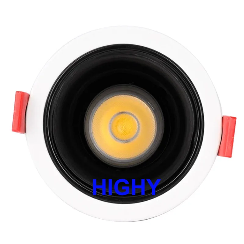 W nowym stylu ściemnialne wpuszczane oprawy LED typu Downlight 9W 12W lampa sufitowa LED światła punktowe LED lampa tła oświetlenie wewnętrzne