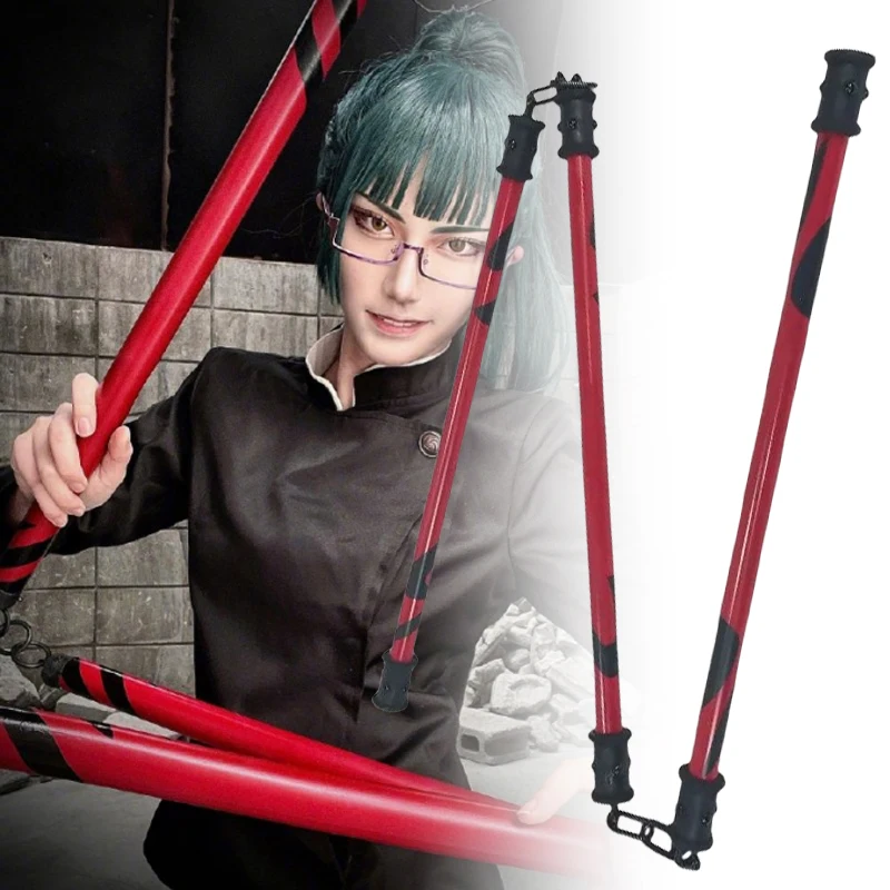 50cm Zenin Maki Katana Anime Jujutsu Kaisen Cosplay Prop arma Maki Sansetsukon espada tamaño Real japonés Katana Sabre chico juguete