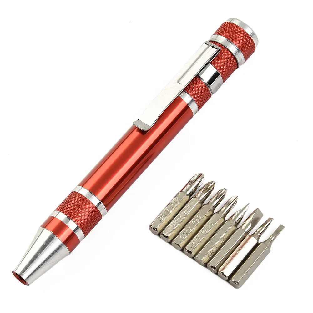 

Precision Screwdriver Set Repair Tools Slotted 1.3cm Diameter 11cm Long Aluminum Alloy Hex Screwdriver Magnetic