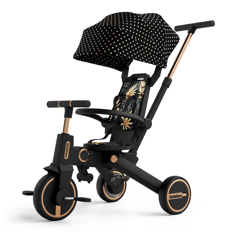 

Multi-Function Baby Tricycle | 7-in-1 Foldable 360° Rotating Seat | Triangular Structure Anti-Rollover | 10M-6Y Toddlers Travel