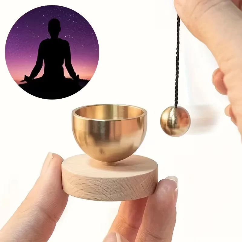 (BF06) Mini ensemble de bols chantants pour le yoga, la méditation, la relaxation, la pleine conscience, le chakra pour la guérison, bol sonore en cuivre pour l'auto-régulation