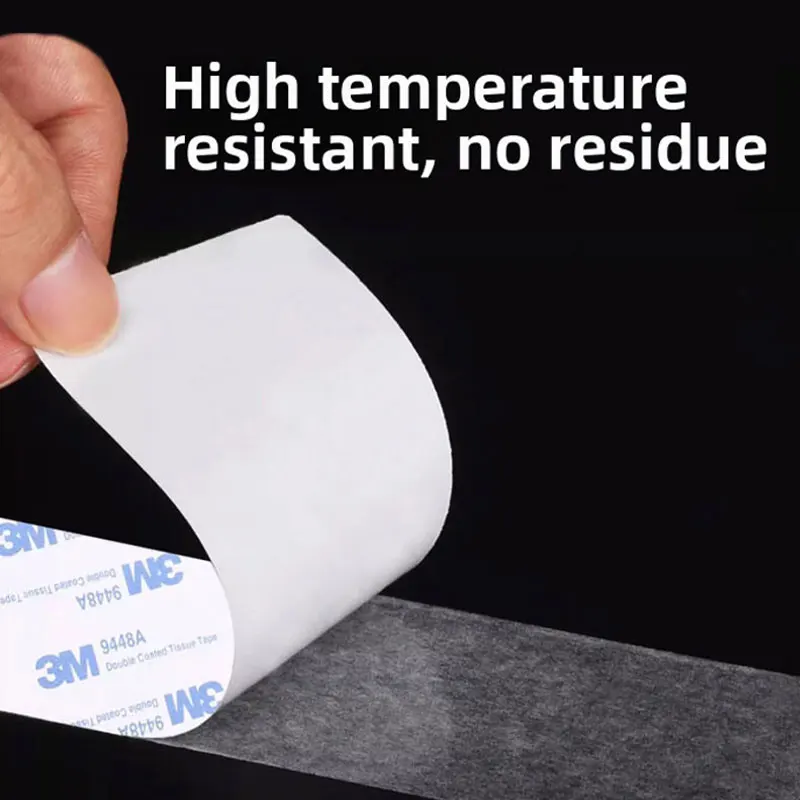 3M 9448A Double Sided Tape Strong Adhesion Ultra Thin Heat Resistant Translucent Residue Free Easy to Peel Off Office Supplies view 5