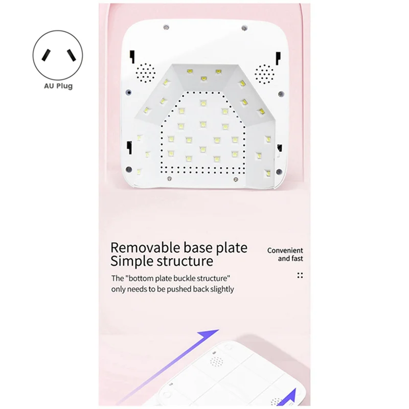 Abkm lâmpada da arte do prego máquina de fototerapia do prego sensor automático display lcd uv led máquina de fototerapia do prego lâmpada au plug