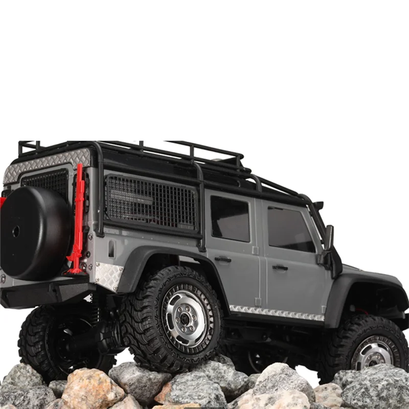 CYGJ-Metal Steel Tail Roof Skid Plate Trim Decorative Sheet For Traxxas TRX4M Defender 1/18 RC Crawler Car Upgrade Parts,2