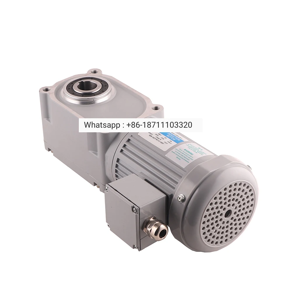 

220V 50HZ Hypoid 400W AC motor with 15 ratio gearbox 33Nm 100rpm