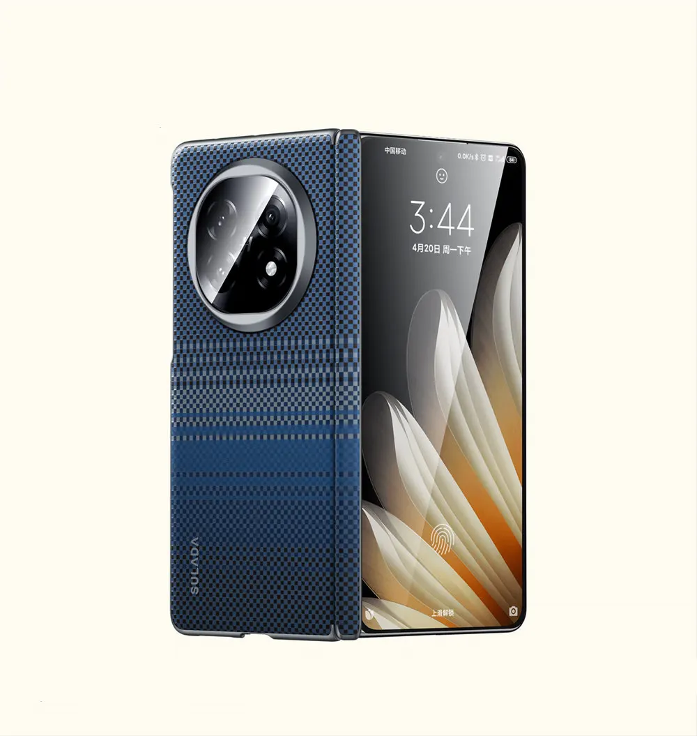 Sulada magnetische schlanke Leder-Magsafe-Hülle für Oppo Find N5 Scharnierpanzerung auf der Rückseite