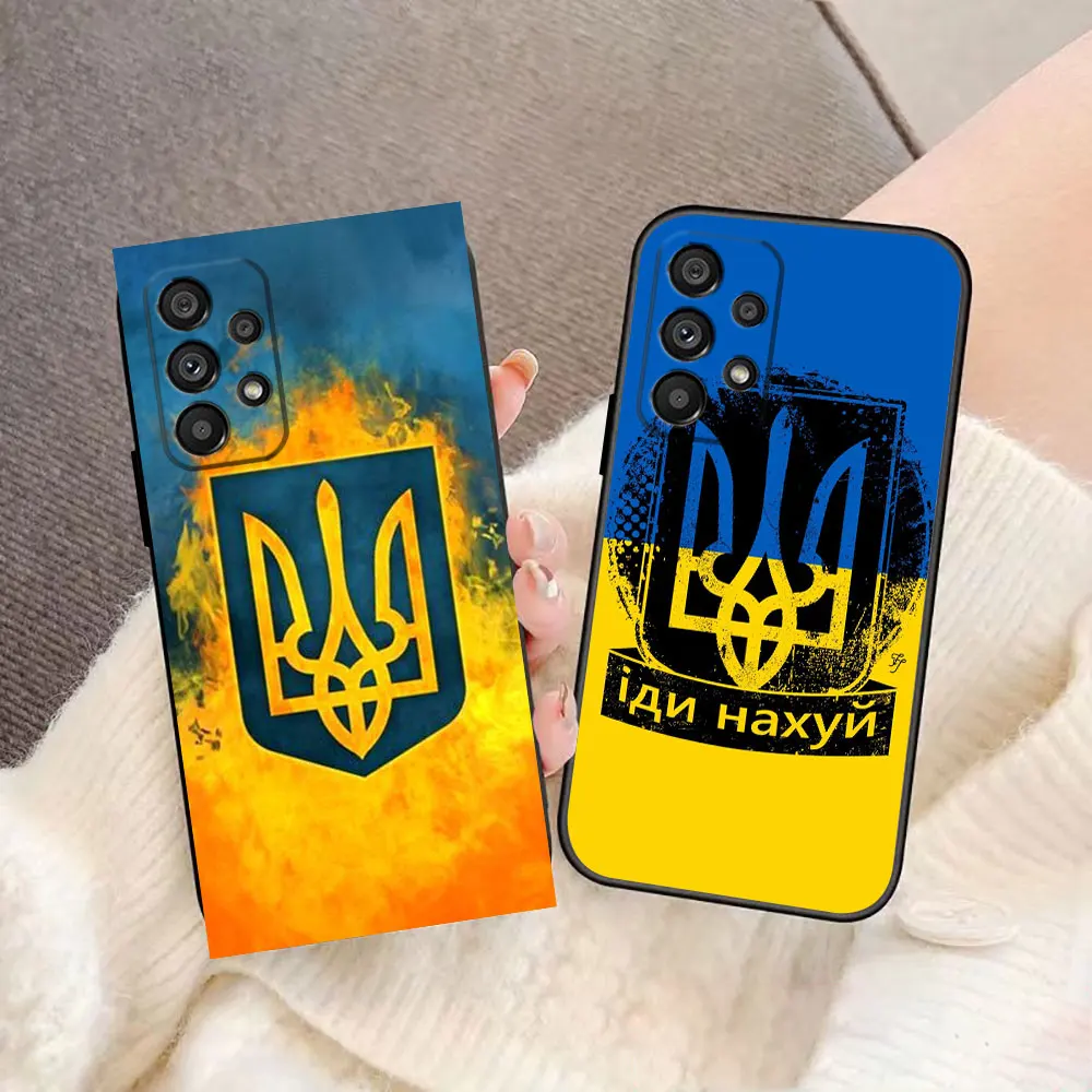 Flag Of U-Ukraine Phone Case For Samsung Galaxy A90 A80 A73 A71 A70 A53 A52 A51 A42 A33 A32 A22 A21S A14 A13 A12 Case Funda Capa