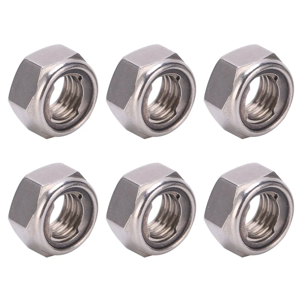 100pcs Versatile Durable Lock Nut Set Premium Practical Hex Lock Nuts Metric Hex Nut Industrial Use