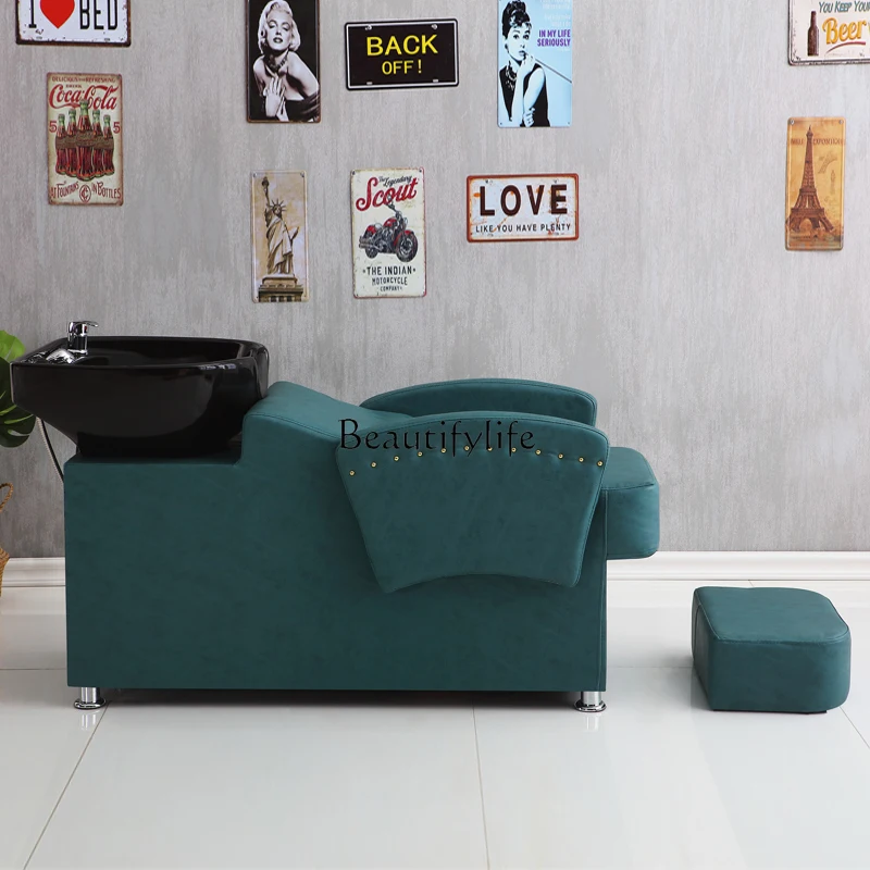 Friseursalon gewidmet Shampoo Stuhl High-End-Spülbett einfach