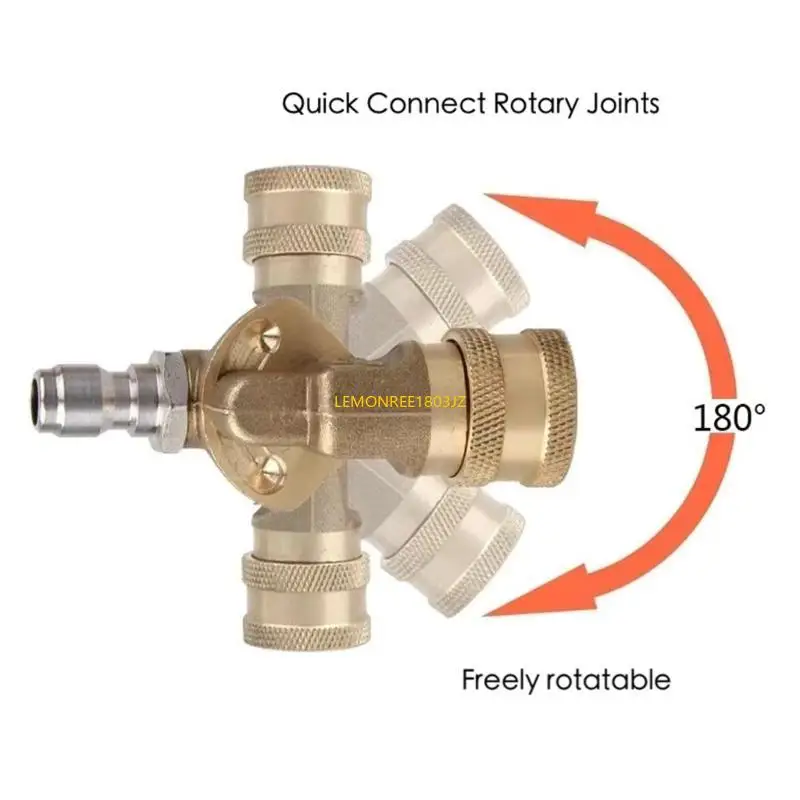 N58C Heavy Duty Rotary Joint 1/4i Coupling Rod for Pressure Washer Sprays Accessories