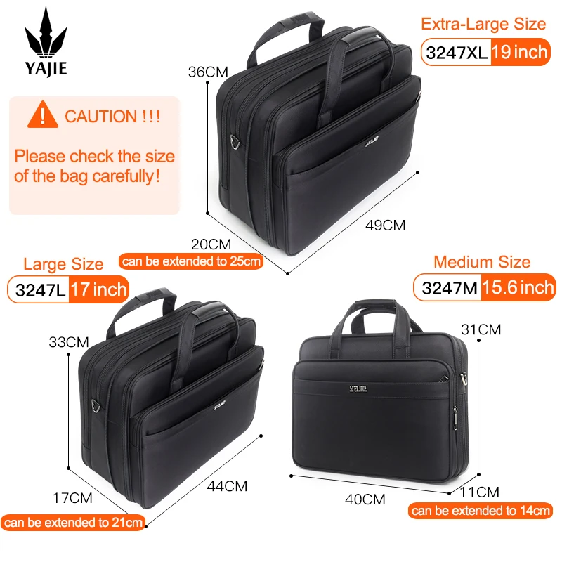 Large Capacity Briefcase Bag Men Business Bag 14 inch 15.6 inches 17 19 Laptop Bag Shoulder Bags Canvas Handbags Messenger Bag