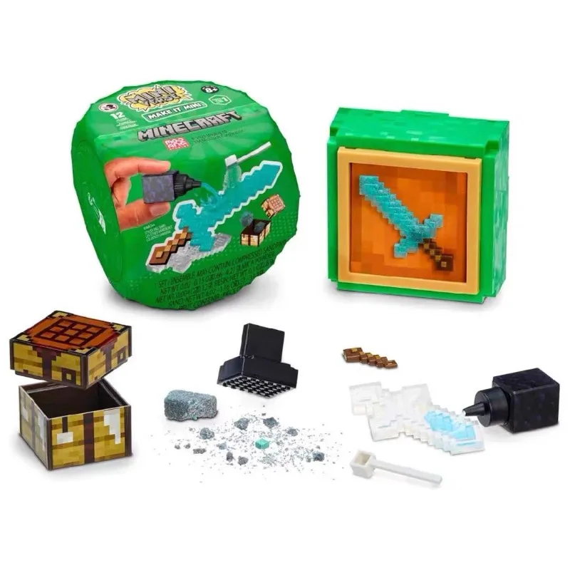 MGA Miniverse Minecraft Micro Figure Make It Mini DIY Blind Ball Desktop Decor Surprise Capsule Interactive Toy