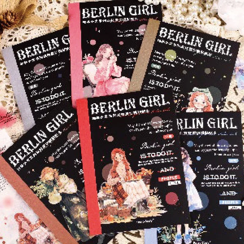 

Бумага «Мистер», 1 вид стиля, 30 шт./пакет, серия Берлинских девушек, наклейка, книга, сделай сам, справочник, декоративные наклейки