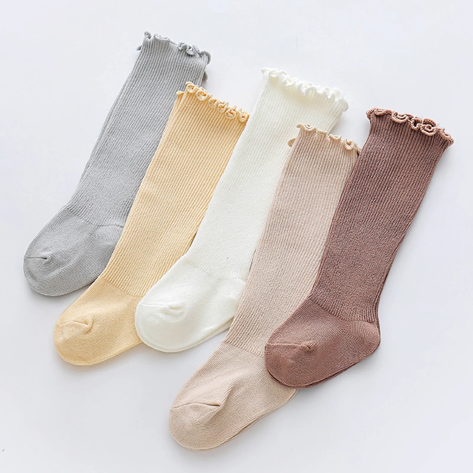 

Blotona Baby Thigh High Socks Adorable Solid Color Uniform Stockings Stylish Comfortable Knee High Socks for Daily Wear