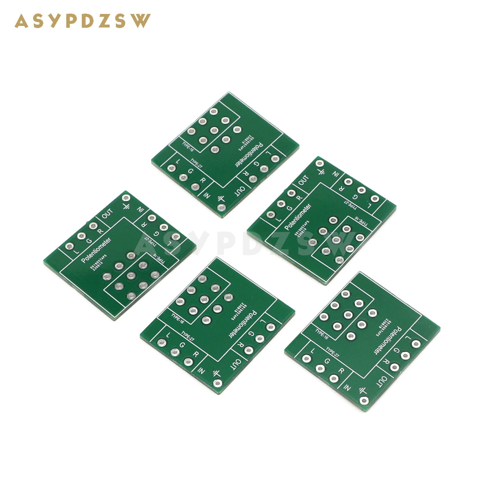 5 個 Type-16-27 MINI ボリュームポテンショメータはんだ PCB