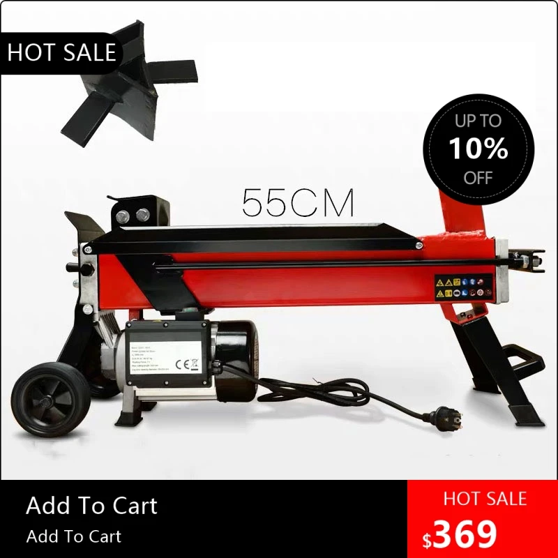 

08170 Exclusive 8T Wood Splitting Hydraulic Logging Wood Cutting Machine HLS8T-52 Wood Splitting Machine Woodworki