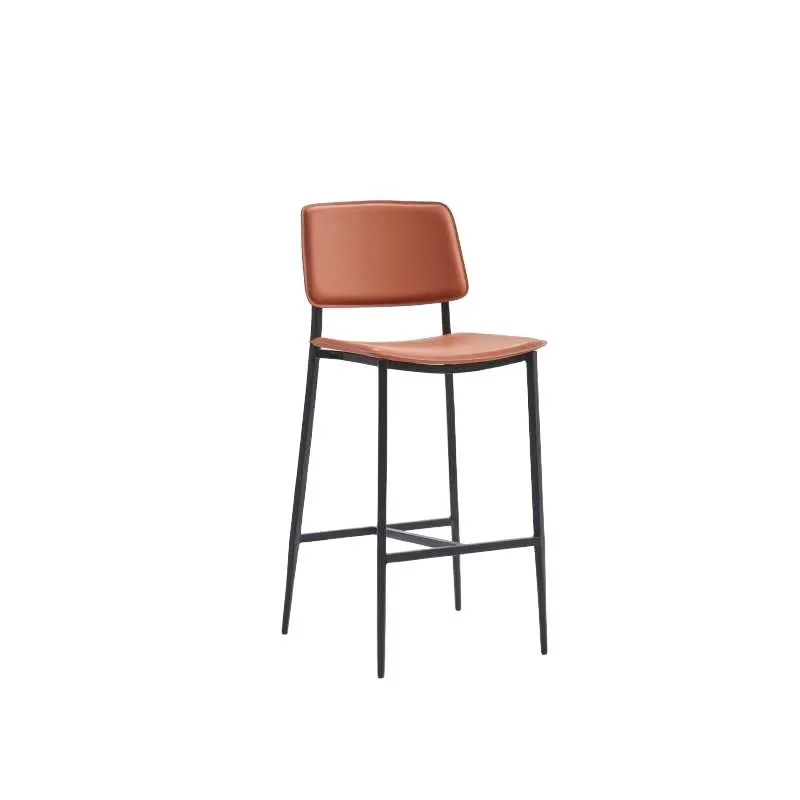 

Italian minimalist bar chair home high stool designer light luxury high-end island bar