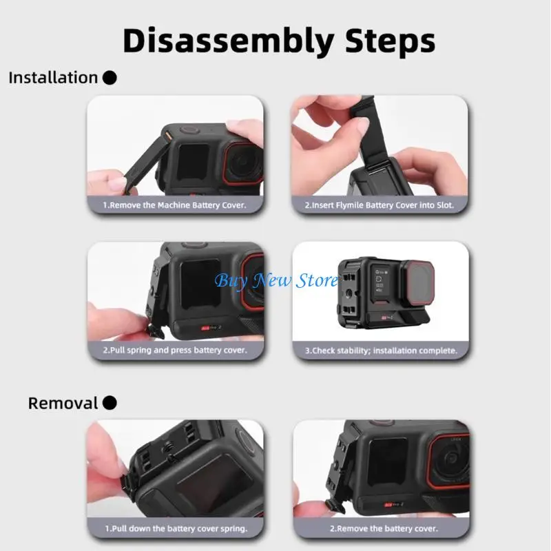 

20CE Battery Cover Vertical Shootings Quick Release Adapter for 2