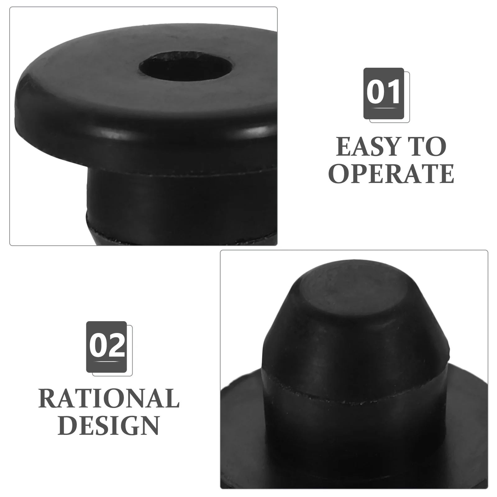 5 uds tapón de aceite tapones de goma accesorios horizontales relleno de botellas suelo hombre