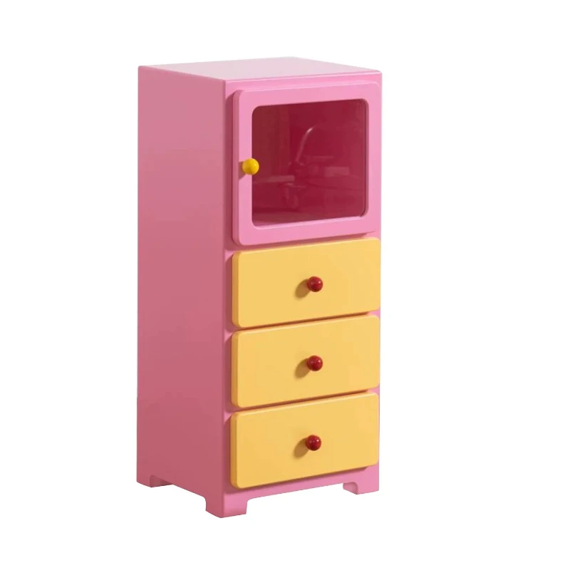 Bedroom Living Room Dopamine Cabinet Narrow Cabinet Bucket Storage Storage Sofa Side  Grocery
