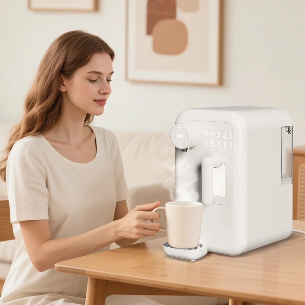 Versatile Ick Maker Machine Home Hot and Cold Water Dispenser Ice Maker Countertop with UV Sterilization