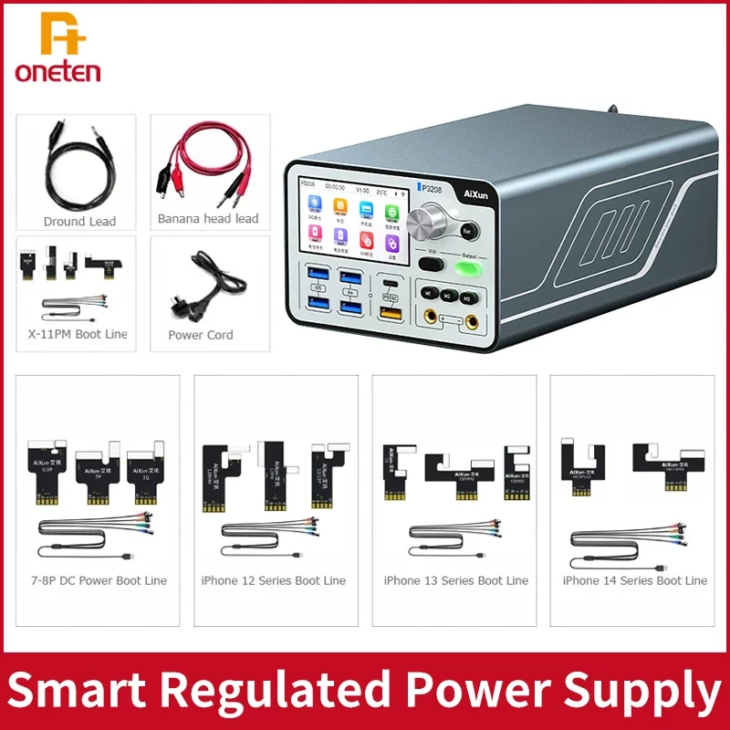 AIXUN P3208 Intelligent Stabilized Power Supply With Adjustable Voltage And Current For Apple Android Fast Charge Detection Tool