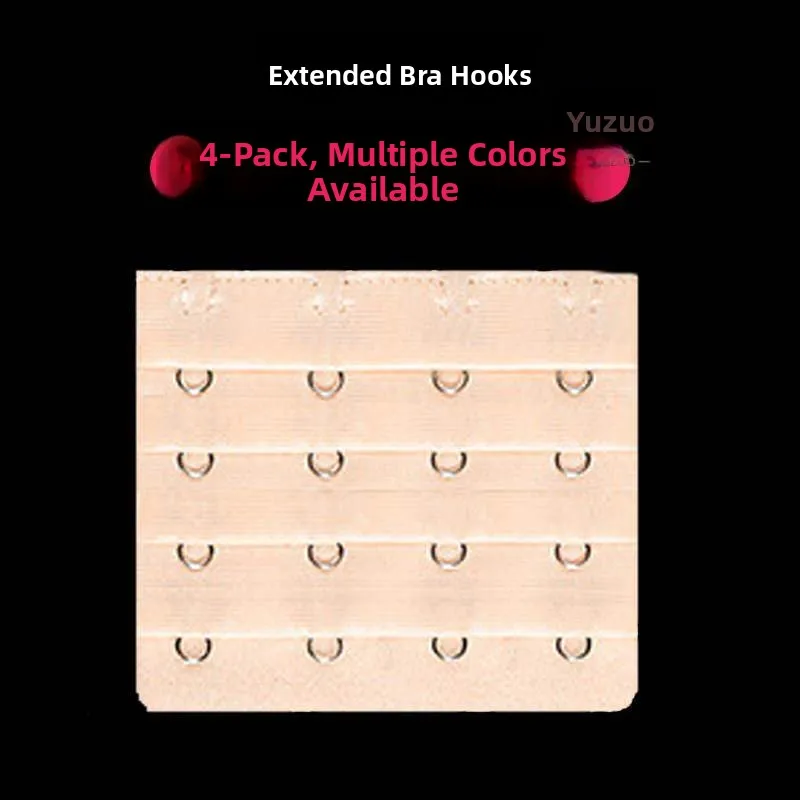 Extended Length Buckle Wide Back Buckle Connecting Buckle Large Size Extension Clip Bra Underwear Buckle Four Cotton Ladies U...