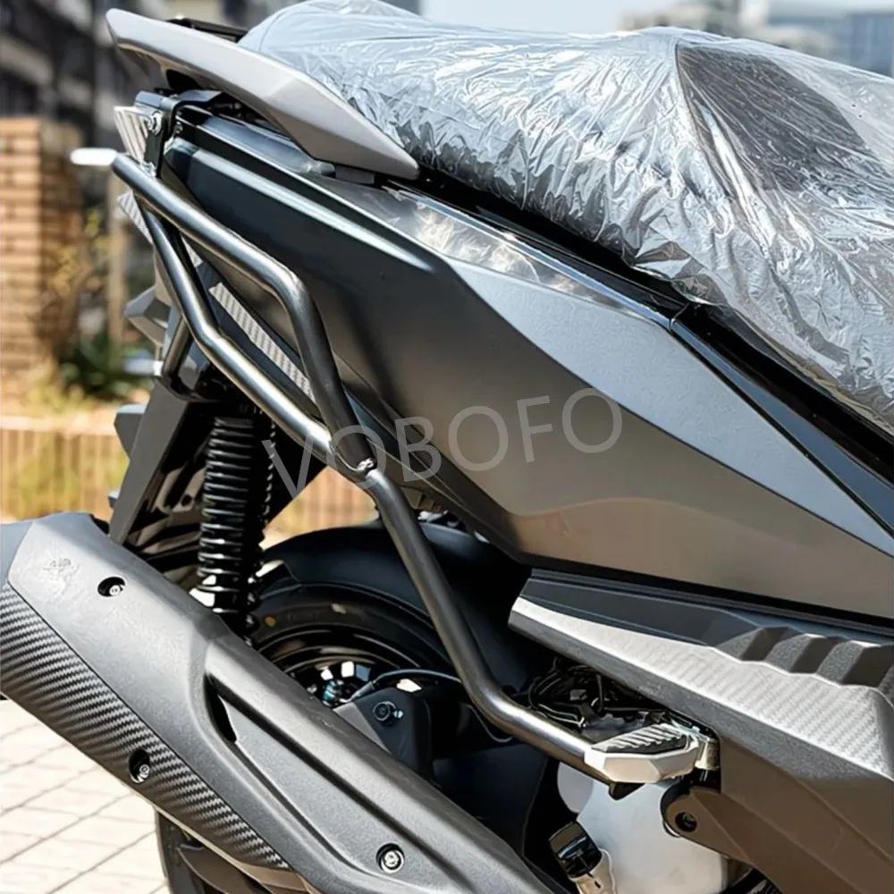 ل SYM Cruisym 250 دراجة نارية المصد الأمامي والخلفي حماية سميكة الجسم مكافحة قطرة بار تعديل الملحقات Cruisym250 #4