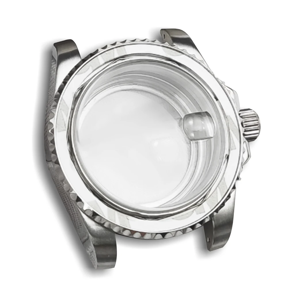 45mm 316 스틸 시계 케이스 또는 스트랩 사파이어 글래스 남성용 고급 비즈니스 스테인리스 스틸 시계 (NH35/36 8215 무브먼트용)