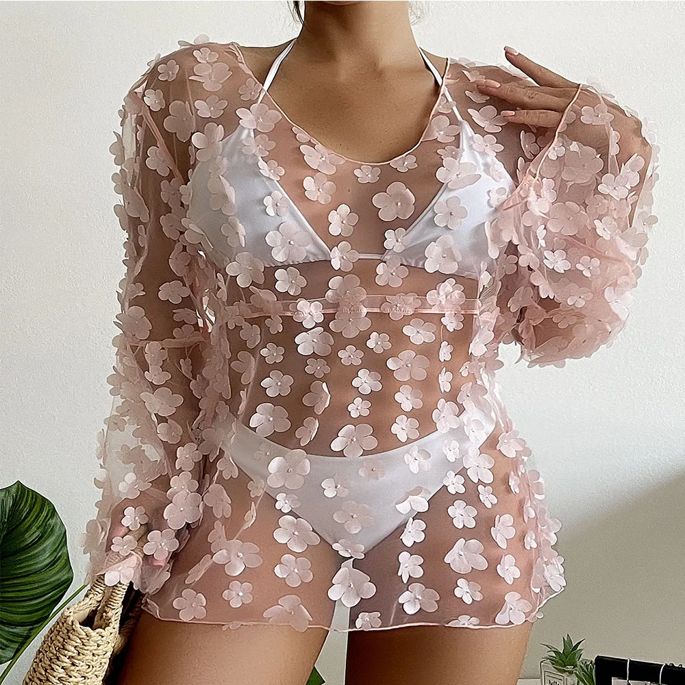 KNOWDREAM Cover up Swimsuit Skirt Style Belly Covering Sexy Swimsuit Lace Cover up Swimsuit Women\'s Sexy Bikini Outerwear