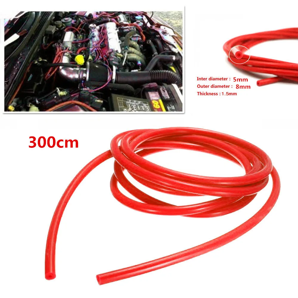 Practical Useful Portable Vacuum Hose 5mm Accessories Anti-aging Car Fuel Line Motorcycle Silicone Replacement