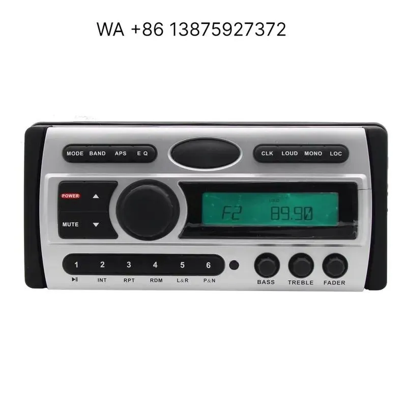 Wmwmnu for HASDA Waterproof Marine BT Receiver Stereo System CD DVD Radio Player H-3008A for Boat ATV Motorcycle UTV Yacht