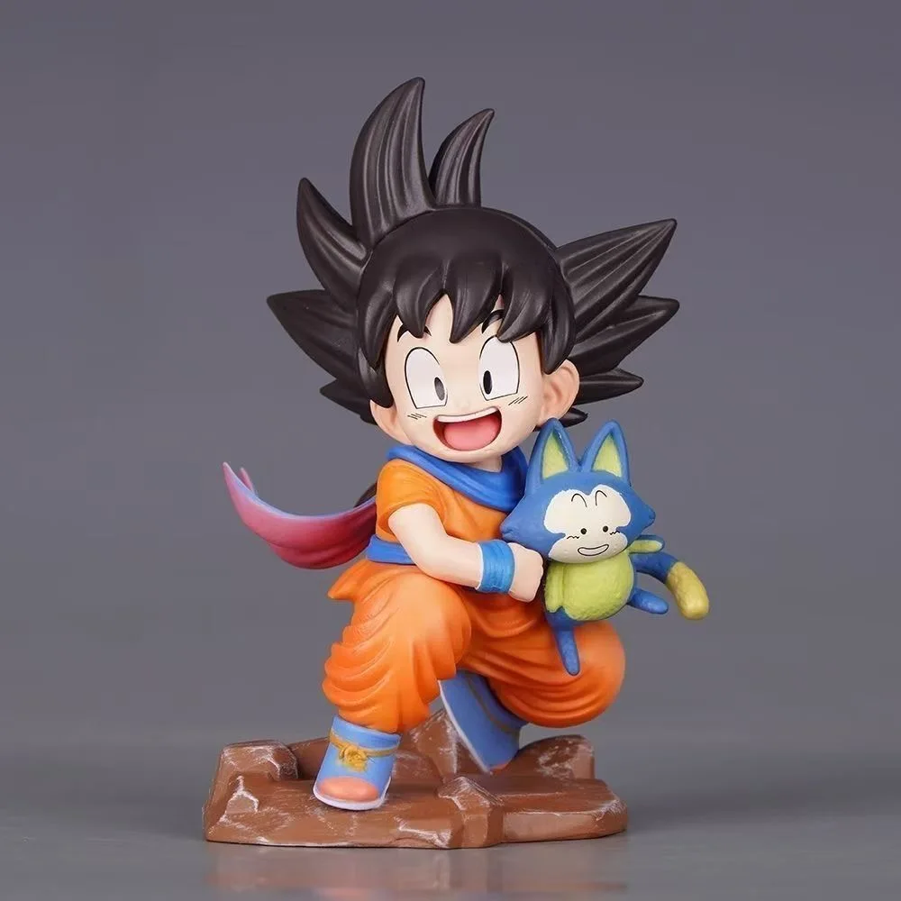 10cm/3,93 Zoll Anime Dragon Ball Z Figur Goku Figur Goku Umarmung Pura PVC GK Figuren Yamcha Anime Sammlerstück Modell Spielzeug Geschenke – Detail 2