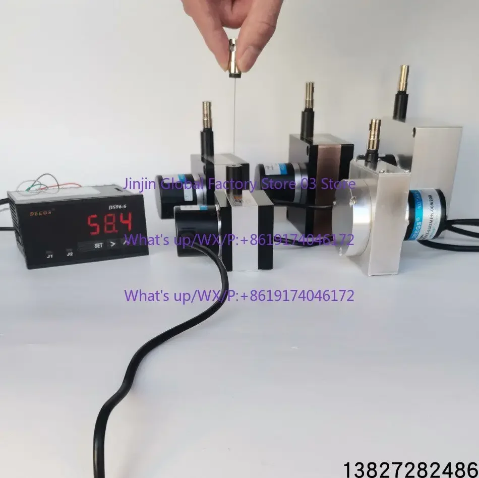 Pull line displacement sensor Linear encoder Gate control Stage lift 0-10V/4-20mA Pulse output