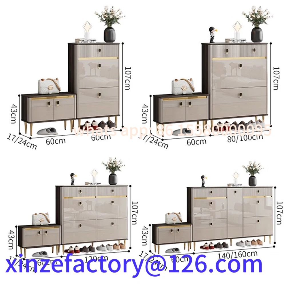 Scaffale per scarpe con cassetti bianchi personalizzabili, scarpiera a 3 strati, scarpiera stretta per risparmiare spazio, ingresso verticale