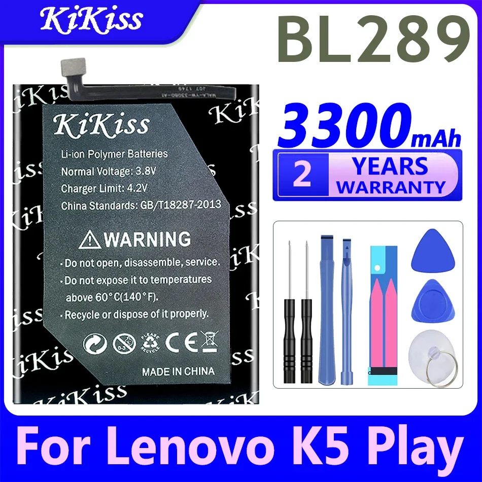 KiKiss BL289 LB003 Battery for Lenovo K5 Play L38011 K5Play / K350t K5 Cell Phone High Quality Smart Mobile Phone Batteries