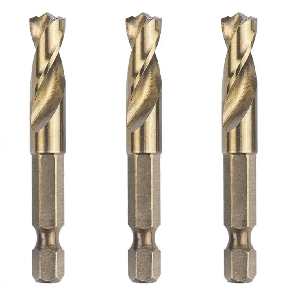 High Speed Steel Drill Bits Hex Shank Short Twist Bit Woodworking Hole Cutter Precision Power Tool Accessories For Home DIY