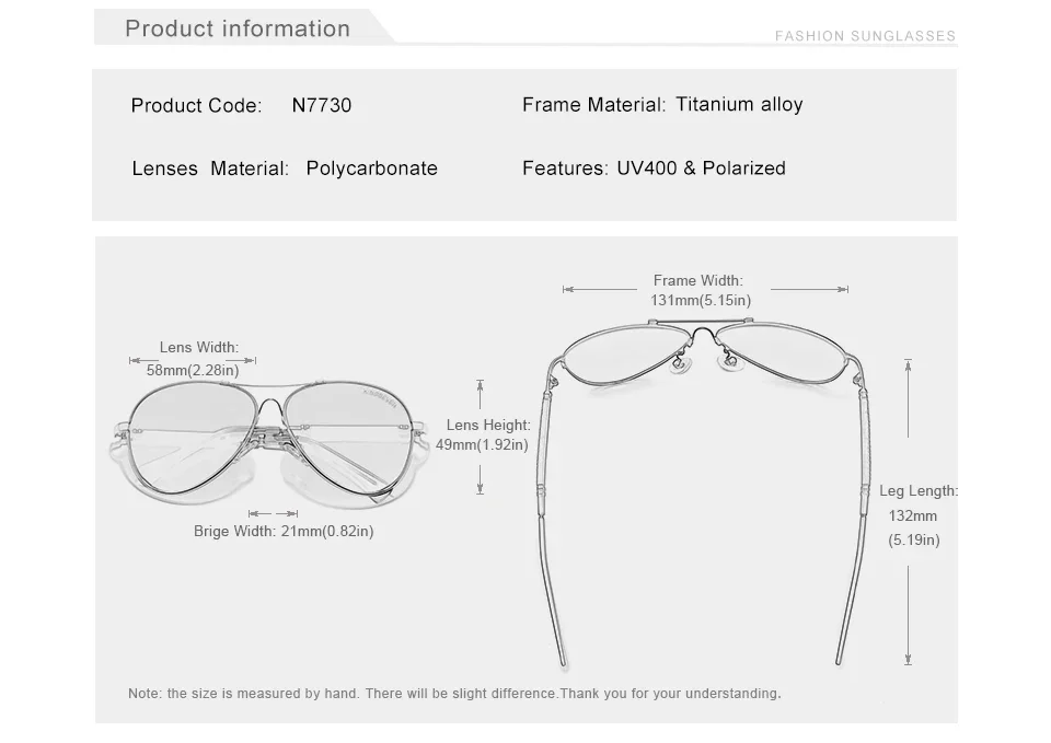 Kingseven Herren hochwertige Sonnenbrille Sonnencreme polarisierte UV400 Brille Frauen Pilot fahren Anti-Reflexion kausale Brillen – Detail 2