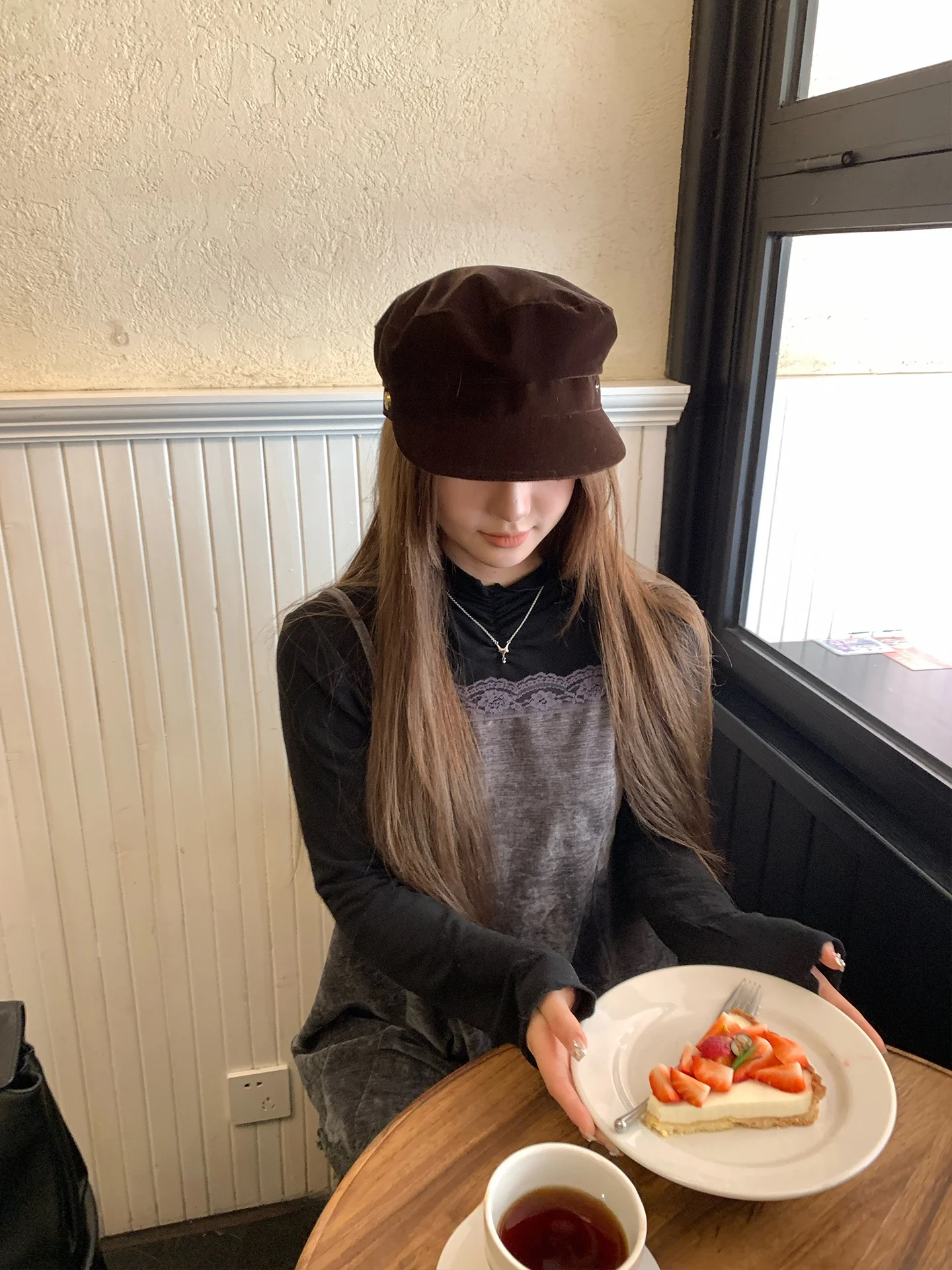 

Женская облегающая футболка Ssong с длинным рукавом и высоким воротником, удобная повседневная модель из смесового хлопка и полиэстера