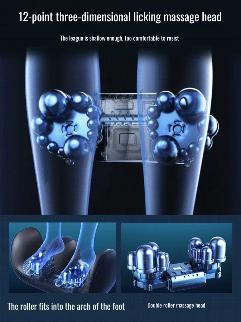 جهاز تدليك البطن والاسترخاء للقدمين ، سبا متعدد الوظائف للساق ، استمتع بهدوء الضوء