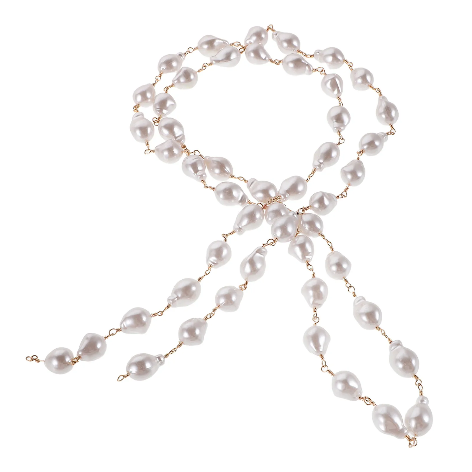 Pearl Garland Roll for DIY Jewelry Making – Necklace, Bracelet, Clothing Decoration, Beading String Chain