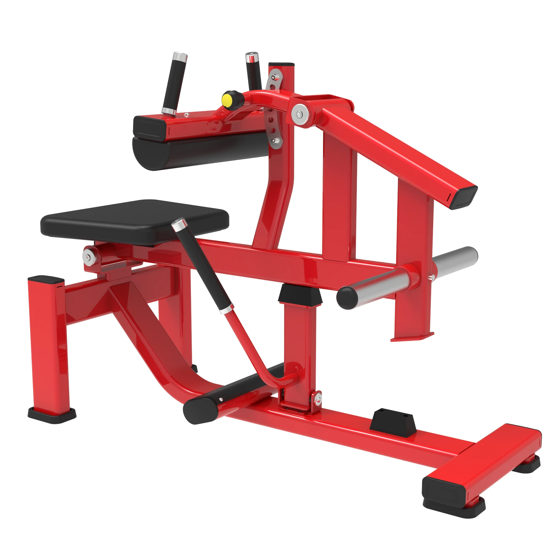 

Indoor Seated Calf Raise With Weight Plates