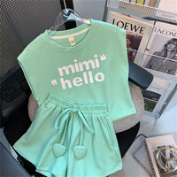 2025 Summer Girls Clothes Sets Children Short-Sleeved Suit Kids Letters T Shirt Shorts 2Pcs Fashion Sports Outfit Cute Clothes