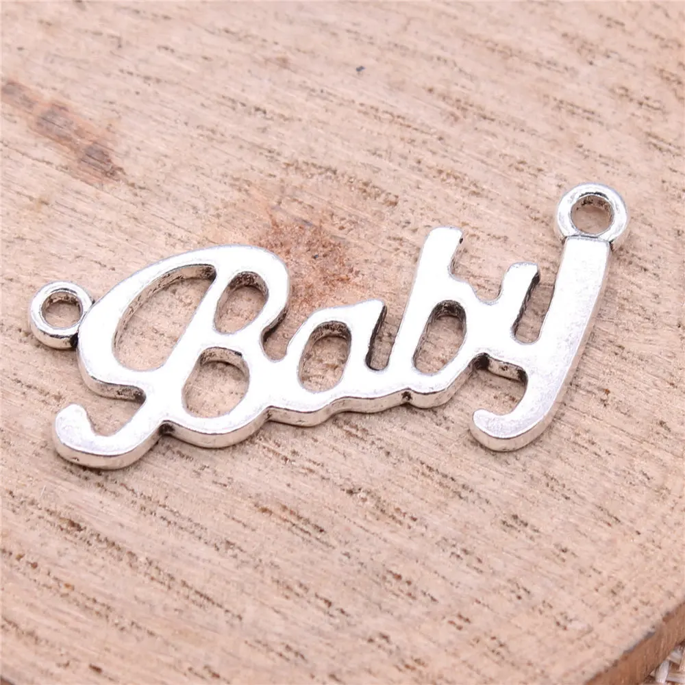 Bag Charm Baby Connector Charms Jewelry For Woman 38x17mm 10pcs