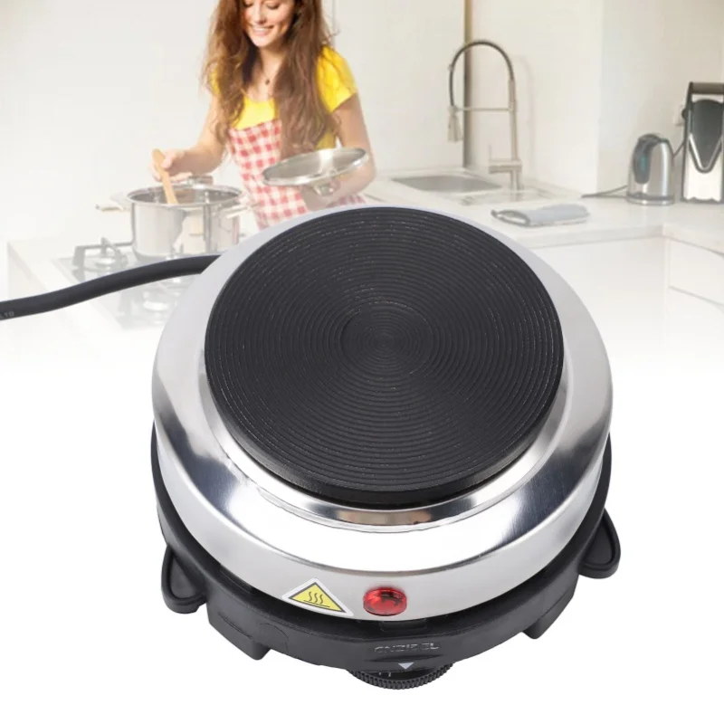 500W Electric Hot Plate Stainless Steel 6 Speed Temperature Adjustable Electric Tea Pot Burner for Moka EU Plug 220V view 5